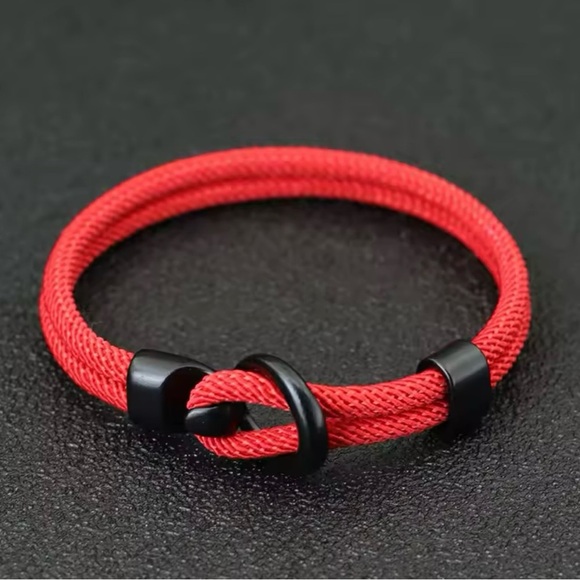 New Minimalist Men Rope Bracelet Double Layer Bracelet 7.7” Medium Size - Picture 1 of 4